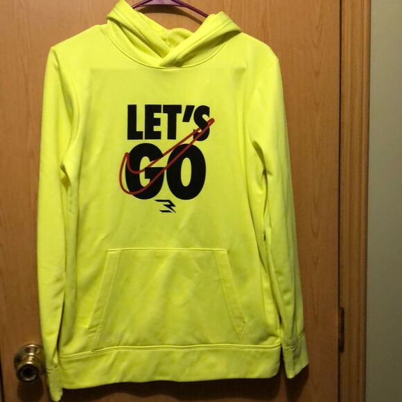 Nike 3 brand pull over hoodie dri fit size xl kids like new - Picture 1 of 7